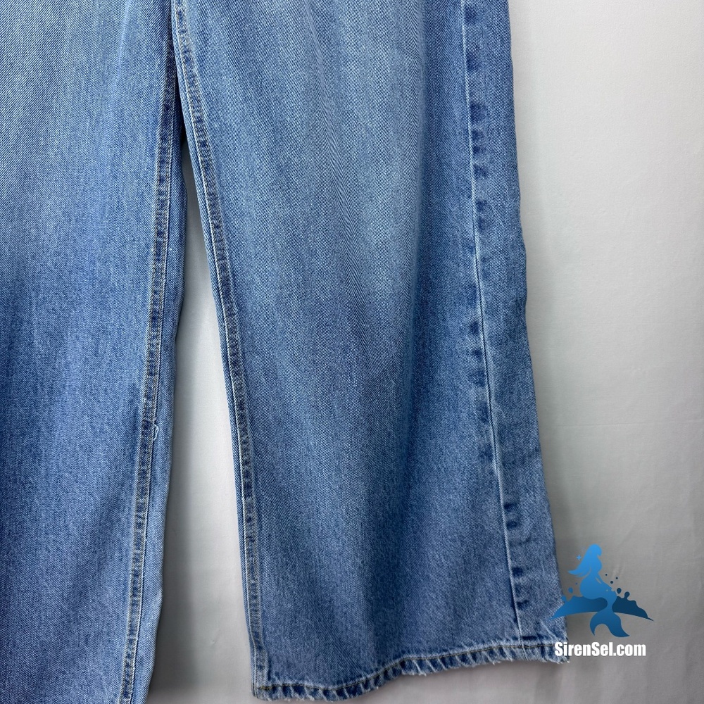 1228 NWT ÉTICA Marley Ultra High Rise Baggy Jeans - Size 27 - Atwater Blue - Picture 8 of 16